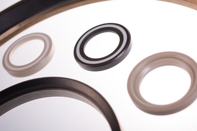 Close-up van CNC-gedraaide afdichtingsringen