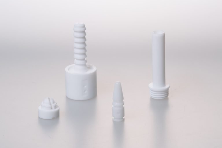 Witte CNC-gedraaide kunststof onderdelen